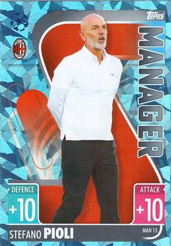 2021-22 Topps Match Attax Champions & Europa League Extra - Manager Crystal #MAN13 Stefano Pioli Front