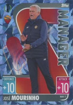 2021-22 Topps Match Attax Champions & Europa League Extra - Manager Crystal #MAN17 José Mourinho Front