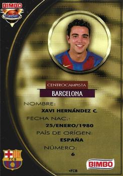2005 Bimbo UEFA Champions League #NNO Xavi Hernandez C. Back
