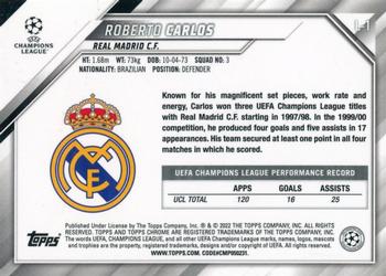 2021-22 Topps Chrome UEFA Champions League - Legend Variations #L-1 Roberto Carlos Back