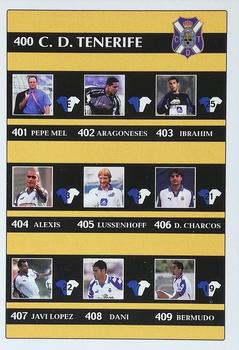 2001-02 Mundicromo Las fichas de la Liga 2002 #420 Indice 400-420 Front