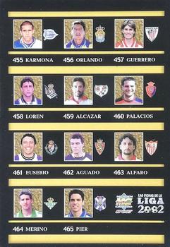 2001-02 Mundicromo Las fichas de la Liga 2002 #445 Indice Capitanes Back