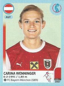 2022 Panini UEFA Women's Euro England 2022 Stickers #55 Carina Wenninger Front