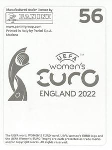 2022 Panini UEFA Women's Euro England 2022 Stickers #56 Virginia Kirchberger Back