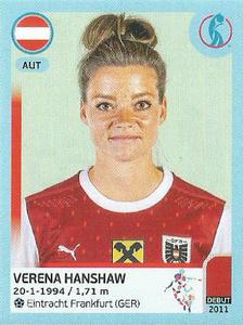 2022 Panini UEFA Women's Euro England 2022 Stickers #58 Verena Hanshaw Front
