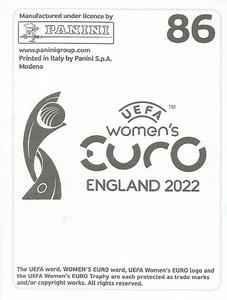 2022 Panini UEFA Women's Euro England 2022 Stickers #86 Vilde Bøe Risa Back