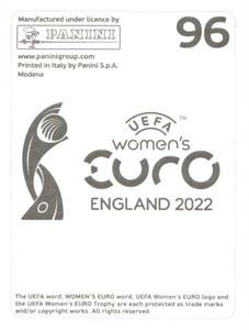 2022 Panini UEFA Women's Euro England 2022 Stickers #96 Becky Flaherty Back