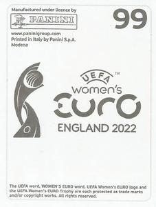 2022 Panini UEFA Women's Euro England 2022 Stickers #99 Laura Rafferty Back