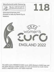 2022 Panini UEFA Women's Euro England 2022 Stickers #118 Ann-Katrin Berger Back