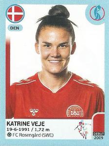 2022 Panini UEFA Women's Euro England 2022 Stickers #141 Katrine Veje Front