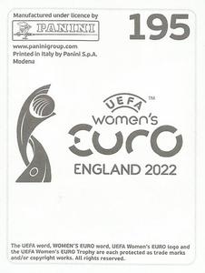 2022 Panini UEFA Women's Euro England 2022 Stickers #195 Juliette Kemppi Back