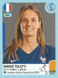 2022 Panini UEFA Women's Euro England 2022 Stickers #293 Sandie Toletti Front
