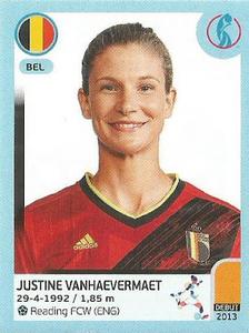 2022 Panini UEFA Women's Euro England 2022 Stickers #334 Justine Vanhaevermaet Front