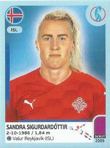 2022 Panini UEFA Women's Euro England 2022 Stickers #347 Sandra Sigurdardóttir Front