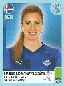 2022 Panini UEFA Women's Euro England 2022 Stickers #361 Berglind Björg Thorvaldsdóttir Front