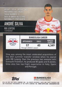 2021-22 Stadium Club Chrome Bundesliga - Wave Refractor #65 André Silva Back