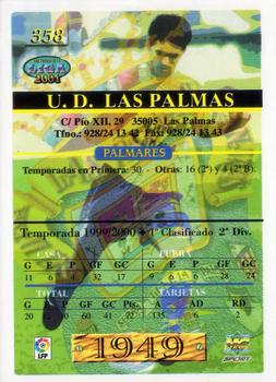2000-01 Mundicromo Las fichas de la Liga 2001 #358 Escudo Back