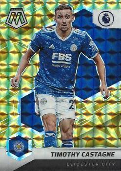 2021-22 Panini Mosaic Premier League - Gold Pulsar #28 Timothy Castagne Front