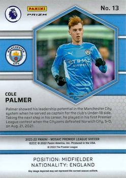 2021-22 Panini Mosaic Premier League - Silver #13 Cole Palmer Back