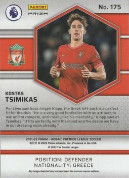 2021-22 Panini Mosaic Premier League - Mosaic #175 Kostas Tsimikas Back