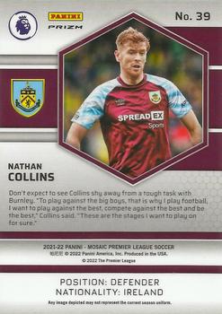 2021-22 Panini Mosaic Premier League - Mosaic Red #39 Nathan Collins Back