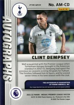2021-22 Panini Mosaic Premier League - Autographs Mosaic Gold #AM-CD Clint Dempsey Back