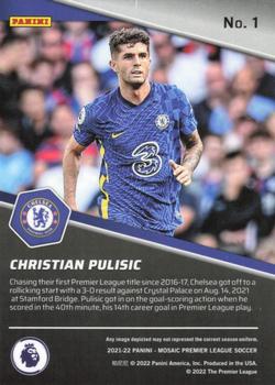 2021-22 Panini Mosaic Premier League - Breakaway #1 Christian Pulisic Back