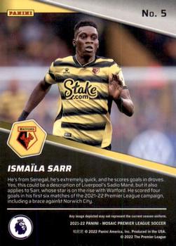 2021-22 Panini Mosaic Premier League - Breakaway #5 Ismaila Sarr Back