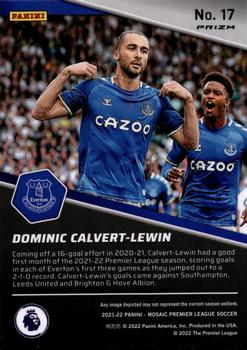 2021-22 Panini Mosaic Premier League - Breakaway Mosaic #17 Dominic Calvert-Lewin Back