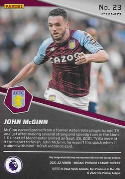 2021-22 Panini Mosaic Premier League - Breakaway Mosaic Orange Fluorescent #23 John McGinn Back