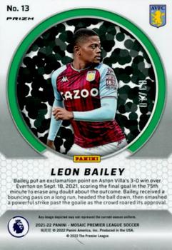 2021-22 Panini Mosaic Premier League - International Men of Mastery Mosaic #13 Leon Bailey Back