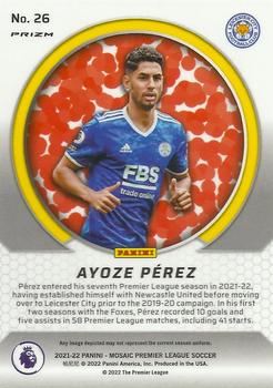 2021-22 Panini Mosaic Premier League - International Men of Mastery Mosaic #26 Ayoze Perez Back