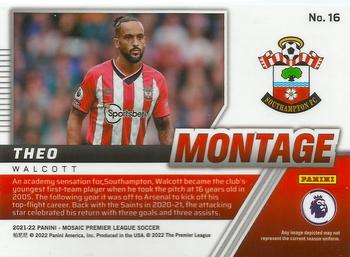 2021-22 Panini Mosaic Premier League - Montage #16 Theo Walcott Back