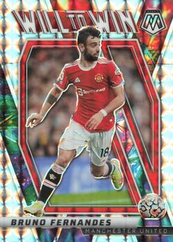 2021-22 Panini Mosaic Premier League - Will to Win Mosaic #34 Bruno Fernandes Front
