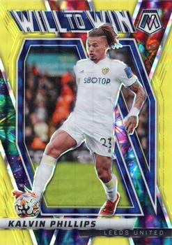 2021-22 Panini Mosaic Premier League - Will to Win Mosaic Gold Fluorescent #20 Kalvin Phillips Front