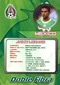 2006 Bimbo Pasión Tricolor #NNO Jaime Lozano Back