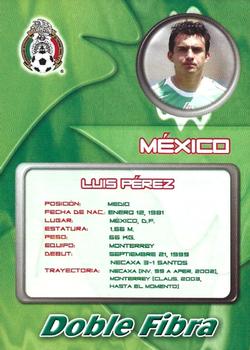 2006 Bimbo Pasión Tricolor #NNO Luis Perez Back