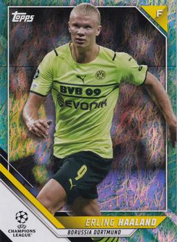 2021-22 Topps UEFA Champions League Jade Edition #1 Erling Haaland Front