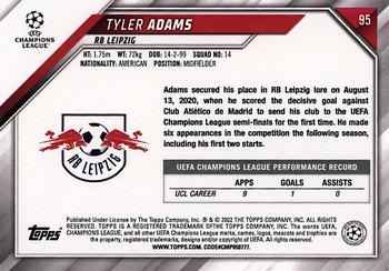 2021-22 Topps UEFA Champions League Jade Edition #95 Tyler Adams Back