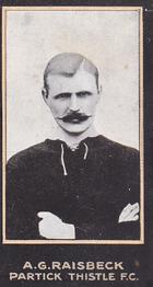 1912 F. & J. Smith - 150 Footballers #15 Alex Raisbeck Front