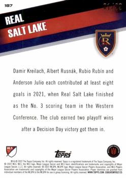 2022 Topps MLS - Blue #187 Real Salt Lake Back
