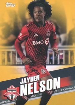 2022 Topps MLS - Gold #32 Jayden Nelson Front