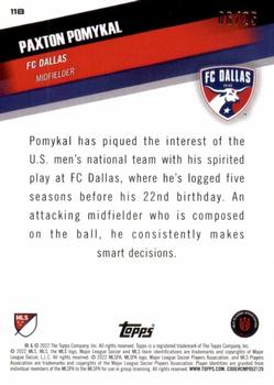 2022 Topps MLS - Orange #118 Paxton Pomykal Back