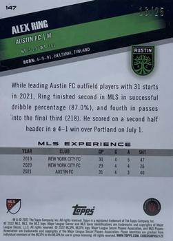 2022 Topps MLS - Orange #147 Alex Ring Back
