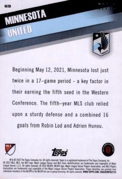 2022 Topps MLS - Red #69 Minnesota United FC Back
