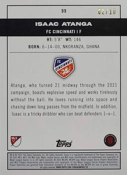 2022 Topps MLS - Red #99 Isaac Atanga Back