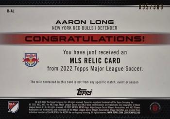 2022 Topps MLS - Relics #R-AL Aaron Long Back