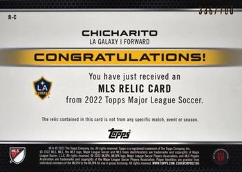 2022 Topps MLS - Relics #R-C Chicharito Back