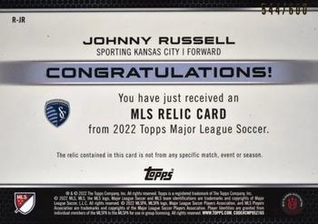 2022 Topps MLS - Relics #R-JR Johnny Russell Back