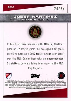 2022 Topps MLS - Big City Strikers Orange #BCS-1 Josef Martínez Back